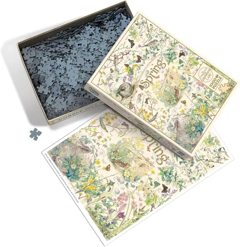 Vista 2 de Cobble Hill - Rompecabezas de 1000 piezas - Country Diary: Spring - Muestra de póster incluido