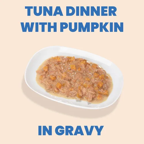 Vista 2 de almo nature HQS - Comida húmeda completa para perros, estofado de atún con calabaza en salsa, 5.5 onzas, paquete de 12