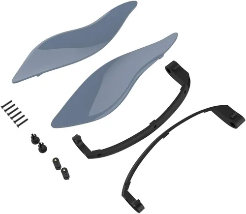 Vista 67 de Moto Onfire Deflectores de aire para motocicleta Whisky ámbar con carenado de murciélago para Electra Glide '14 y más tarde (2 piezas)