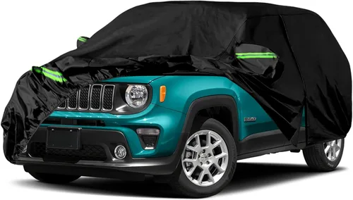 Vista 16 de Funda impermeable para automóvil de repuesto para Jeep Grand Cherokee 1993-2010, 6 capas para todo tipo de clima con puerta con cremallera y bandas