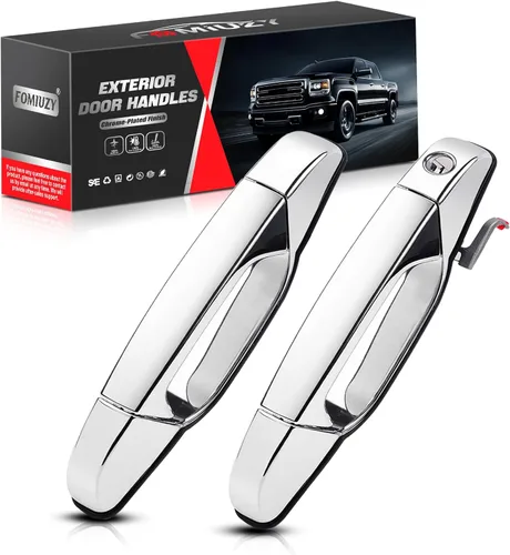Vista 7 de Manijas de puerta de WEILEITE, cromadas, compatibles con 07-13 Chevy Silverado GMC Sierra 1500 Cadillac Escalade Yukon XL Denali Chevrolet 2500 3500