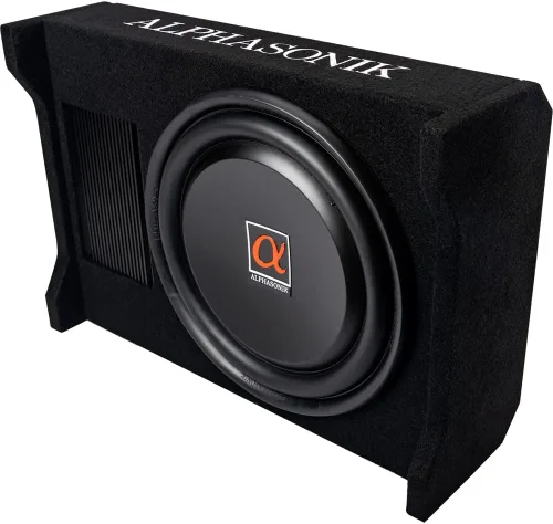 Vista 10 de Alphasonik AS8DF subwoofer de 8 pulgadas de 600 vatios de 4 ohmios de fuego descendente de montaje superficial, woofer de graves sellado