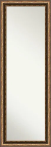 Vista 12 de Amanti Art Espejo de bronce de longitud completa para puerta, espejo de pared alto de bronce antiguo de 50 x 16 pulgadas, montado en la puerta