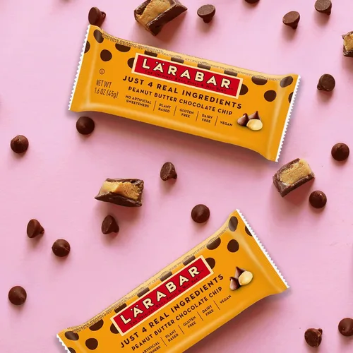 Vista 5 de Larabar - Mantequilla de maní con chispas de chocolate, barras de frutas y nueces sin gluten, 6