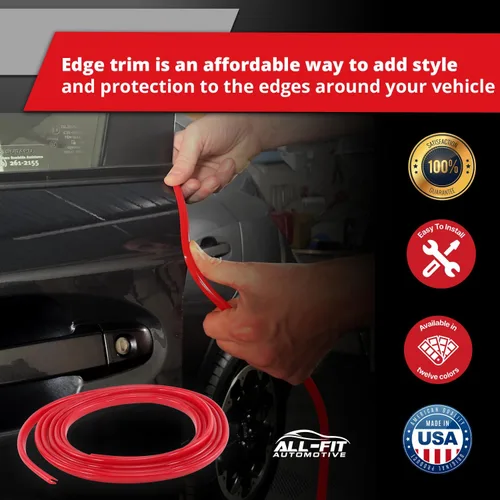 Vista 2 de All Fit - Protector de puerta automotriz con borde de 2 puertas, ajuste universal, fabricado en los Estados Unidos, color dorado