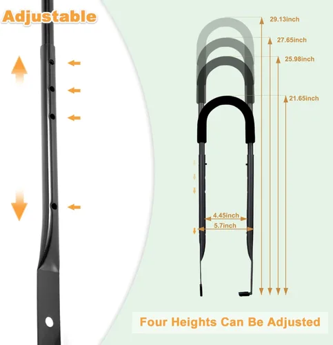 Vista 4 de Entrenador de Bicicleta para Niños con Barra de Empuje y Equilibrio para Seguridad en el Ciclismo