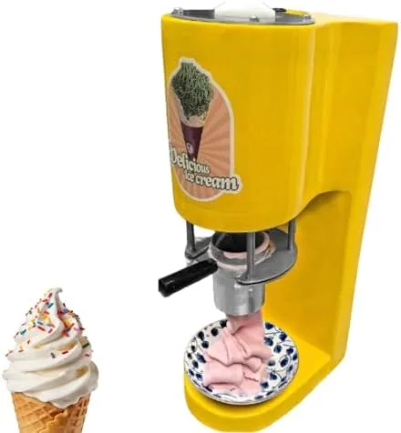 Vista 8 de Electric Ice Cream Machine - Commercial Pasta & Fruit Ice Cream Press with 4 Molds - 30L/Hour Output, Perfect for Restaurants, Bars, and Gourmet