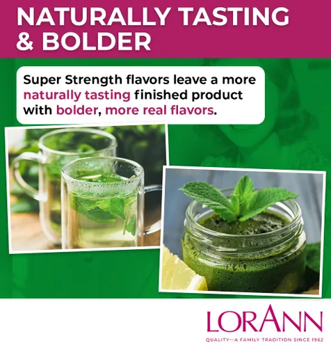 Vista 4 de LorAnn Spearmint Oil SS, sabor natural, 1 botella de dram (0.0125 fl oz - 0.1 fl oz - 1 cucharadita) Paquete doble ampollado