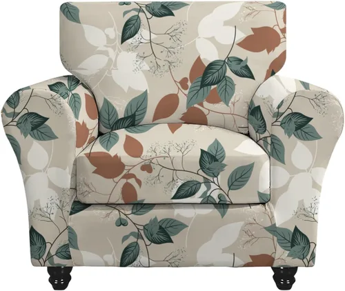 Vista 43 de CRFATOP Fundas para sillas suaves de 2 piezas para perros, fundas elásticas para sillón de 1 plaza, fundas de muebles de sofá lavables con 1 funda