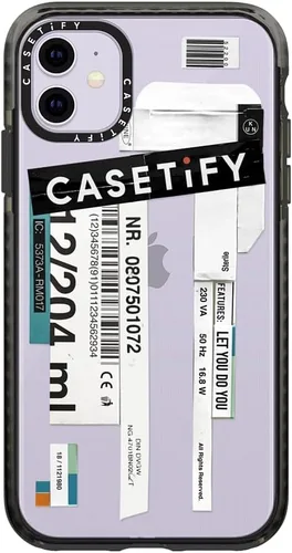 Vista 3 de CASETiFY Funda Impact para iPhone 11 - Casetify - Negro transparente Casetify (RECASETIFY)