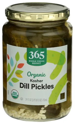 365 by Whole Foods Market, Encurtidos orgánicos kosher eneldo, 24 fl oz