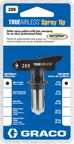 Vista 3 de Graco TRU209 TrueAirless 209 - Punta de pulverización, color negro, plateado