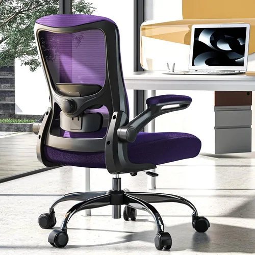 Vista 10 de Ergonomic Office Chair - High Back Desk Chair with Adjustable Lumbar Support, Breathable Mesh Back, 330LBS Capacity, Easy Assembly, for Home Office