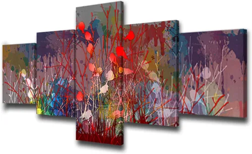 Vista 55 de Tumovo Music - 5 piezas pintura sobre lienzo