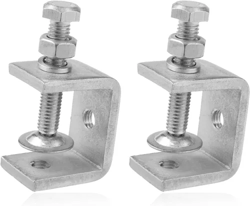 Vista 10 de Paquete de 6 abrazaderas pequeñas en C de acero inoxidable 304 de 1 pulgada Mini abrazaderas en C resistentes para carpintería y montaje