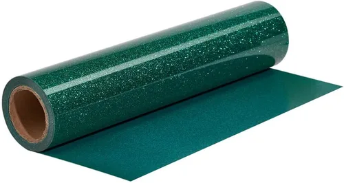 Vista 16 de Rollo de transferencia de calor con purpurina negra, vinilo de transferencia de calor para planchar de 12 x 10 pies para regalos de camisas