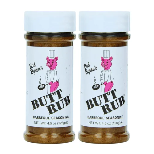 Bad Byron's Butt Rub - Condimento para barbacoa – Coctelera de 4.5 onzas | galardonado exfoliante seco multiusos para cerdo, pollo, carne de res,