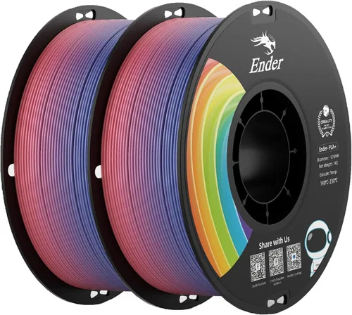 Vista 34 de Creality Filamento para impresora 3D de 1.75 mm, filamento Ender PLA+ de resistencia y durabilidad, sin enredos, embalaje al vacío, filamento