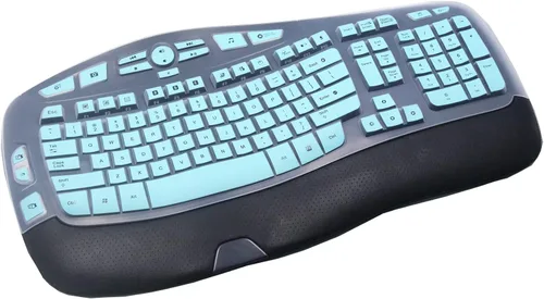 Vista 11 de Logitech K350 MK570 MK570 - Funda de silicona para teclado inalámbrico, Logitech K350 MK550 MK570 (negro)
