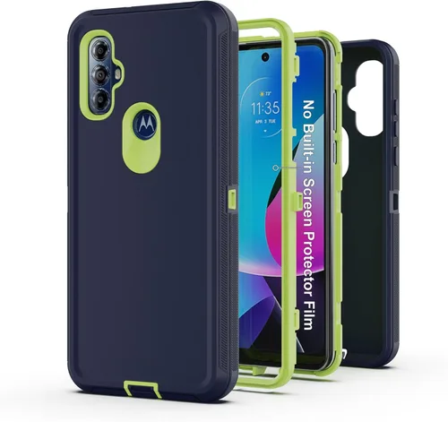 Vista 9 de Funda protectora resistente para Moto G Play 2023, con cubierta protectora de goma resistente a prueba de golpes [3 en 1], para Motorola G Play 2023