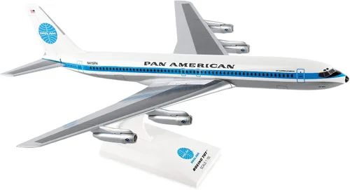 Daron Skymarks SKR877 Pan American World Airways 707 Escala 1/150 Modelo de avión Jet Clipper Monsoon Livery REG#N415PA