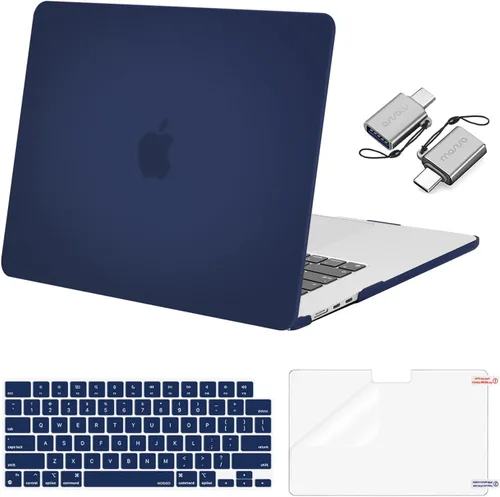 Vista 16 de MOSISO Compatible con MacBook Air de 15 pulgadas M5 2026 M4 2025 M3 M2 2024 2023 A3448 A3241 A3114 A2941, carcasa dura, cubierta de teclado
