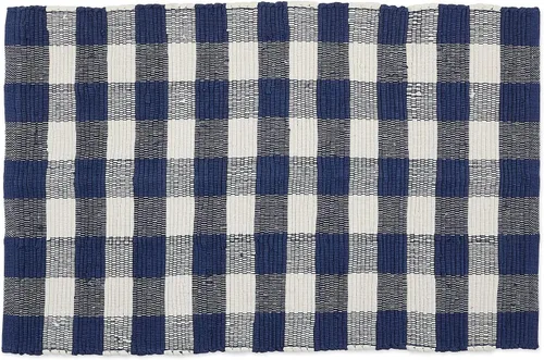 Vista 9 de DII Colección de Alfombras Buffalo Check, Alfombra Reversible Chindi Teñida a Mano, Pasillo 2 pies y 3 pulgadas x 6 pies, Negro