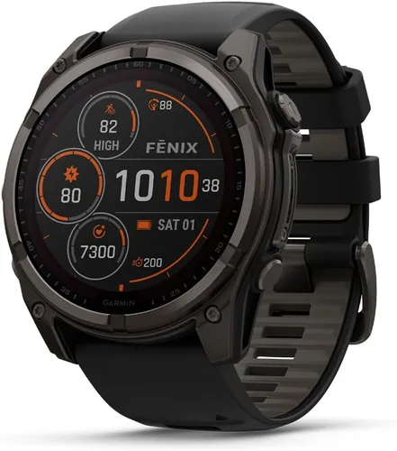 Vista 14 de Garmin fēnix® 8 – 43mm, AMOLED, Smartwatch GPS Multideporte Premium, Batería de Larga Duración, Resistente a Inmersiónes, Linterna LED Integrada