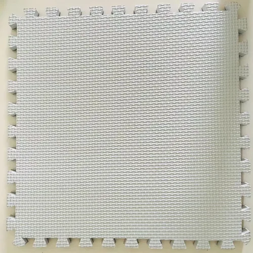 Vista 8 de 16 piezas de alfombrillas de baldosas entrelazadas de 0.6" de grosor, esponjosas, peludas, suaves, alfombra de área de espuma EVA para sala de estar