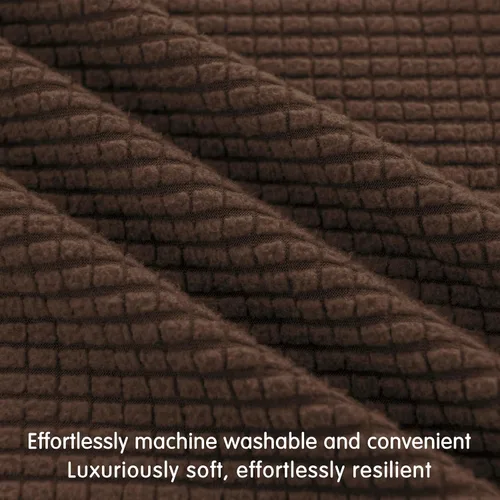 Vista 5 de Hokway Fundas Elásticas para Cojines de Sofá, 3 Piezas Fundas Individuales para Cojines de Sofá, Juego de Fundas para Asientos de Sofá de Jacquard
