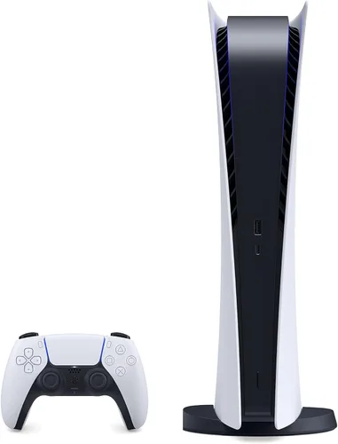 PS5 - Consola de juegos Sony PlayStation 5 edición digital + controlador inalámbrico - 16 GB de RAM GDDR6, SSD de 825 GB, salida 8K de 120 Hz, color