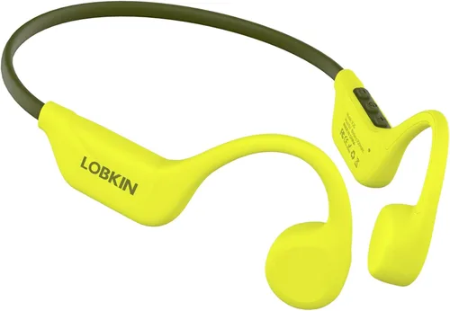 Vista 9 de LOBKIN Auriculares de Conducción Ósea Bluetooth 5.4 - Auriculares de Oreja Abierta Inalámbricos con Micrófono, IPX5 Impermeable, Auriculares