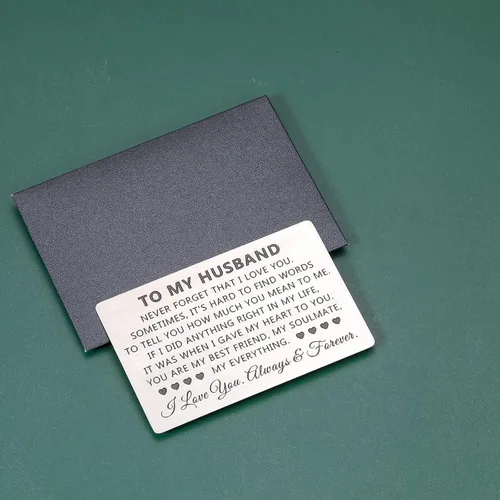 Vista 7 de Tarjeta de regalo para hombres y parejas, San Valentín, cumpleaños, aniversario, Navidad, regalo de esposa, mujer, novia, novio, prometido, boda