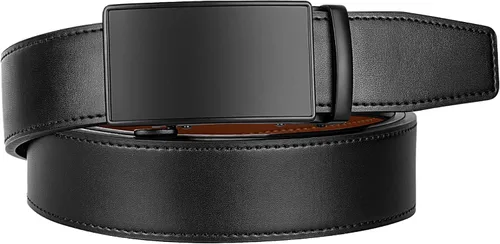 Vista 5 de Zitahli Men's Belt,Ratchet Belt Dress with Premium Leather,Slide Belt with Easier Adjustable Automatic Buckle