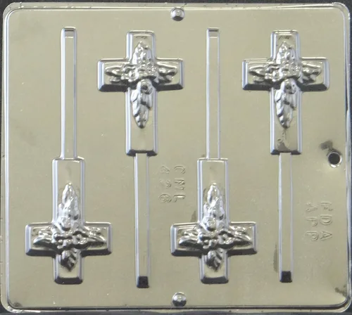 Vista 8 de Molde Cruz Lollipop Chocolate Candy Religious 426