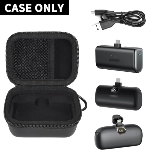 Vista 2 de Boobowl Funda compatible con Anker Nano Power Bank con conector Lightning incorporado de 5,000 Mah 12W, soporte de almacenamiento portátil