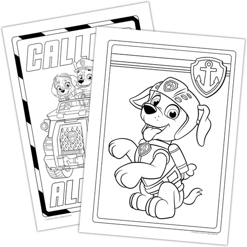 Vista 7 de Nickelodeon PAW Patrol Mini Libro para Colorear 10 Pack Paquete de Juego con Mini Libro para Colorear, 2 Mini Crayones y Adhesivos Bendon 41885