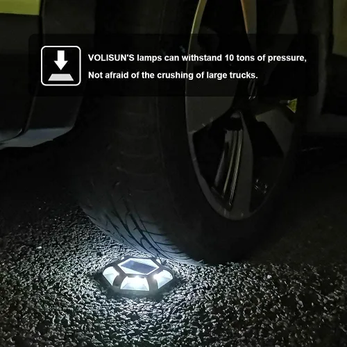 Vista 8 de VOLISUN 16 Pack Solar Driveway Dock Deck Lights,(12 Pack White Hexagon Deck Lights+4pack 2 Colors in 1 Dock Lights（White+Warm White)