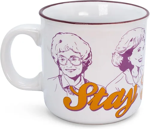 Vista 6 de Silver Buffalo The Golden Girls Quiet You Trash - Taza de cerámica, 20 onzas