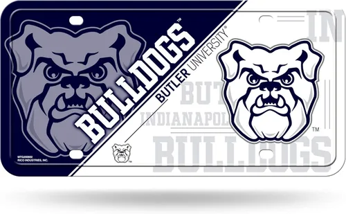 Vista 35 de NCAA etiqueta de metal para auto, negro