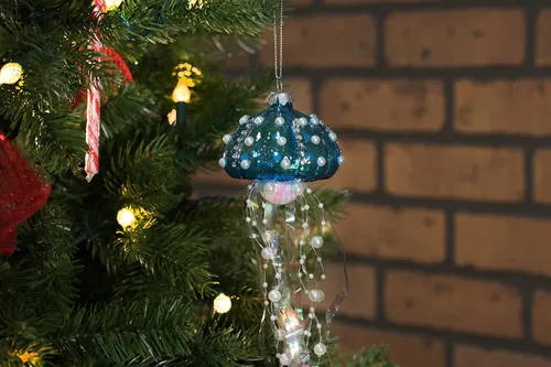 Vista 2 de Adorno de cristal de medusa Colección Animal