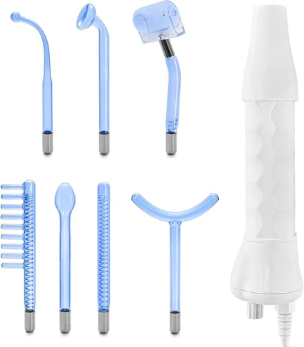 Elitzia ETSC640B herramienta de cuidado facial de alta frecuencia dispositivo de tonificación de piel con 7 tubos de electrodos azul