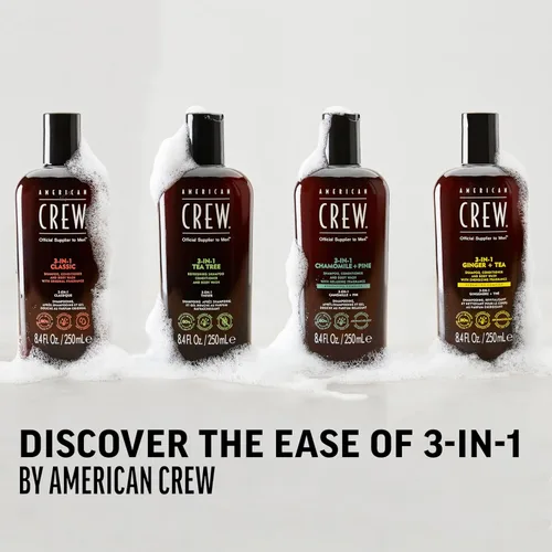Vista 7 de American Crew Champú, acondicionador y gel de baño para hombres, 3 en 1, 3.3 onzas líquidas
