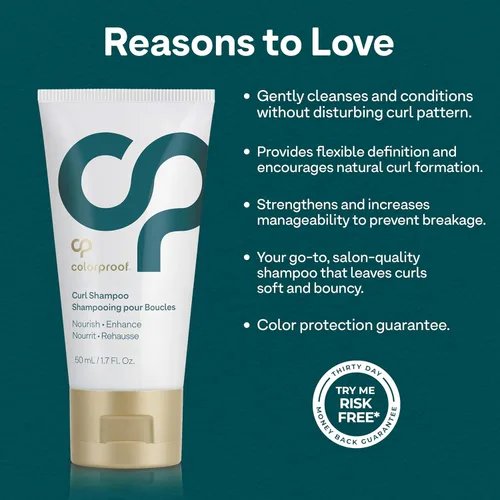 Vista 4 de Colorproof Curl Shampoo for Women Curly Hair Shampoo that Nourishes, Defines and Leaves Curls Soft Smooth, White Tea Scent