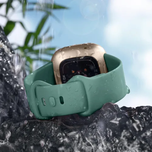 Vista 7 de Getino Compatible con Fitbit Sense 2/Sense Bands/Versa 4/Versa 3 bandas para mujeres y hombres, accesorios deportivos de silicona, banda para Fitbit