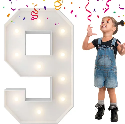 Vista 23 de Letras iluminadas de marquesina de 4 pies, letras grandes de marquesina, marco de globo de mosaico, letras grandes para decoración de compromiso