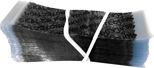 Vista 10 de Banda retráctil perforada transparente impresa de 4.921 x 1.102 in para frascos de vidrio, frascos de plástico, latas de metal y botes