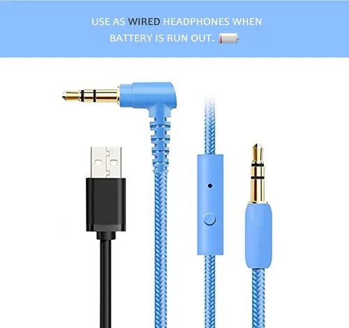 Vista 8 de Riwbox Kids Headphones, CT-7S Cat Ear Bluetooth Headphones with LED Light, 85dB Volume Limiting, Over Ear with Microphone for Laptop/PC/TV