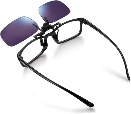 Vista 4 de Pilestone TP-047 Lens E - Gafas de color ciegas con clip para ceguera azul y amarilla