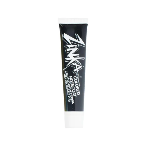 Zinka Bloqueador solar de óxido de zinc de color - Fórmula de zinc alta para nariz y cara, resistente al agua y al sudor, negro